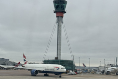 Home at Heathrow... look at that lovely cloud.